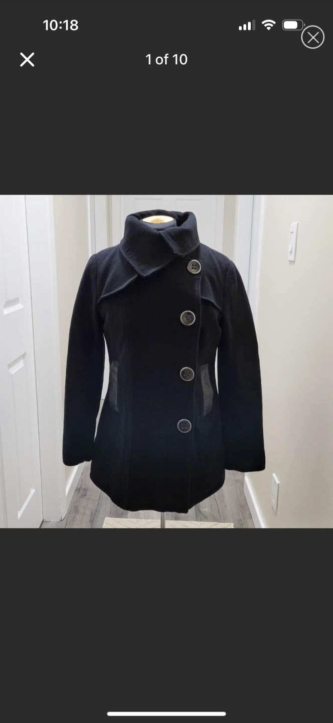 Mackage Black Wool Winter Jacket