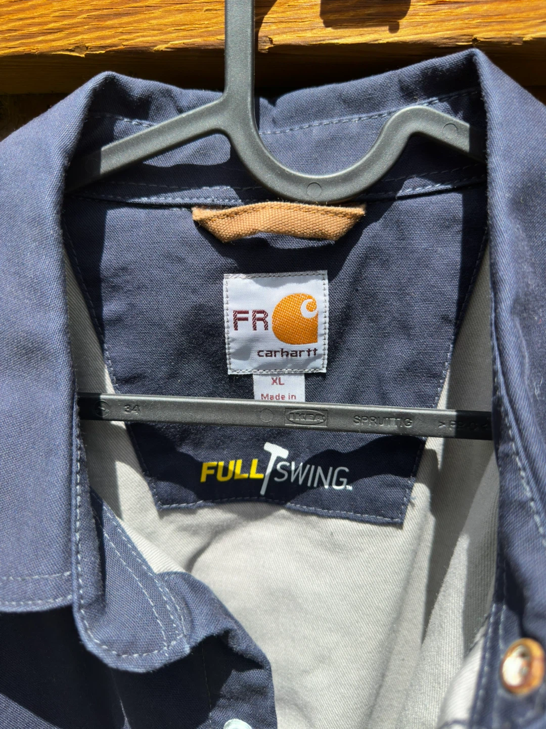 Carhartt FR Full Swing Work Shirt Navy XL - photo 4