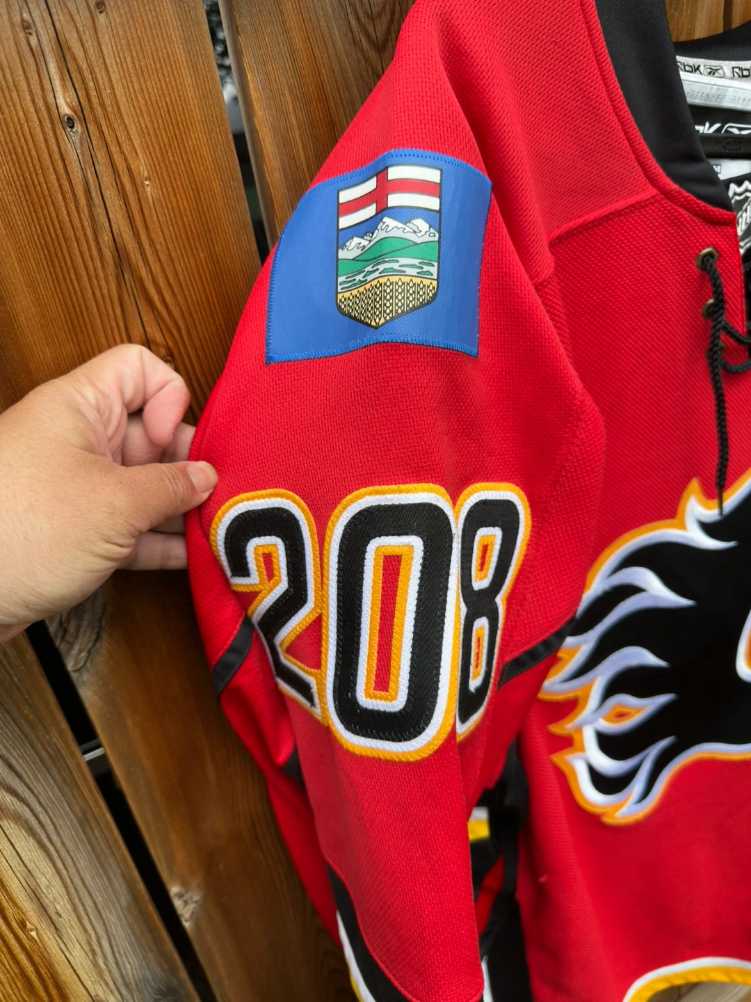 Calgary Flames Hockey Jersey - Weiss #208 - photo 3