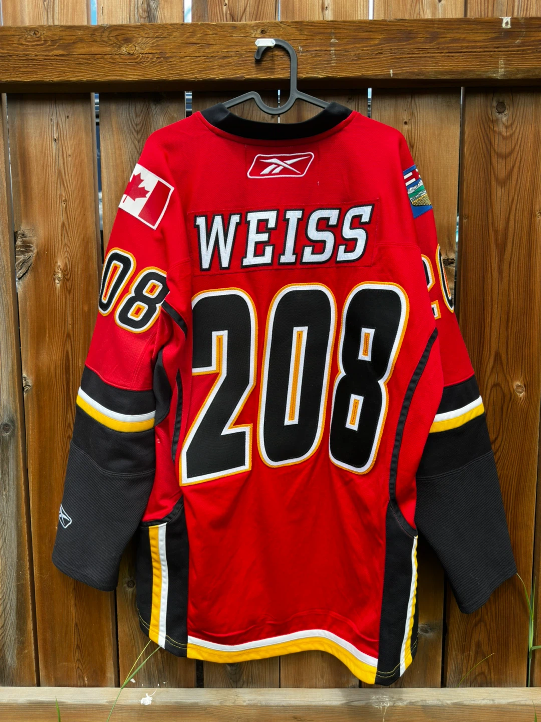 Calgary Flames Hockey Jersey - Weiss #208 - photo 5