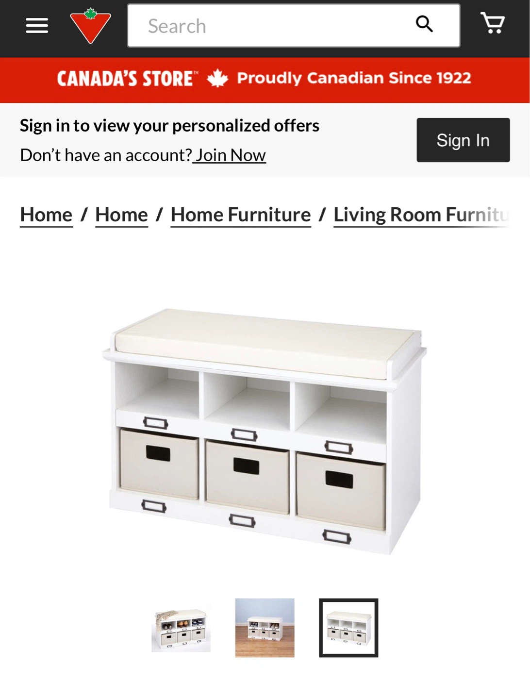 White Storage Bench for shoes and misc. with Cushions - photo 3