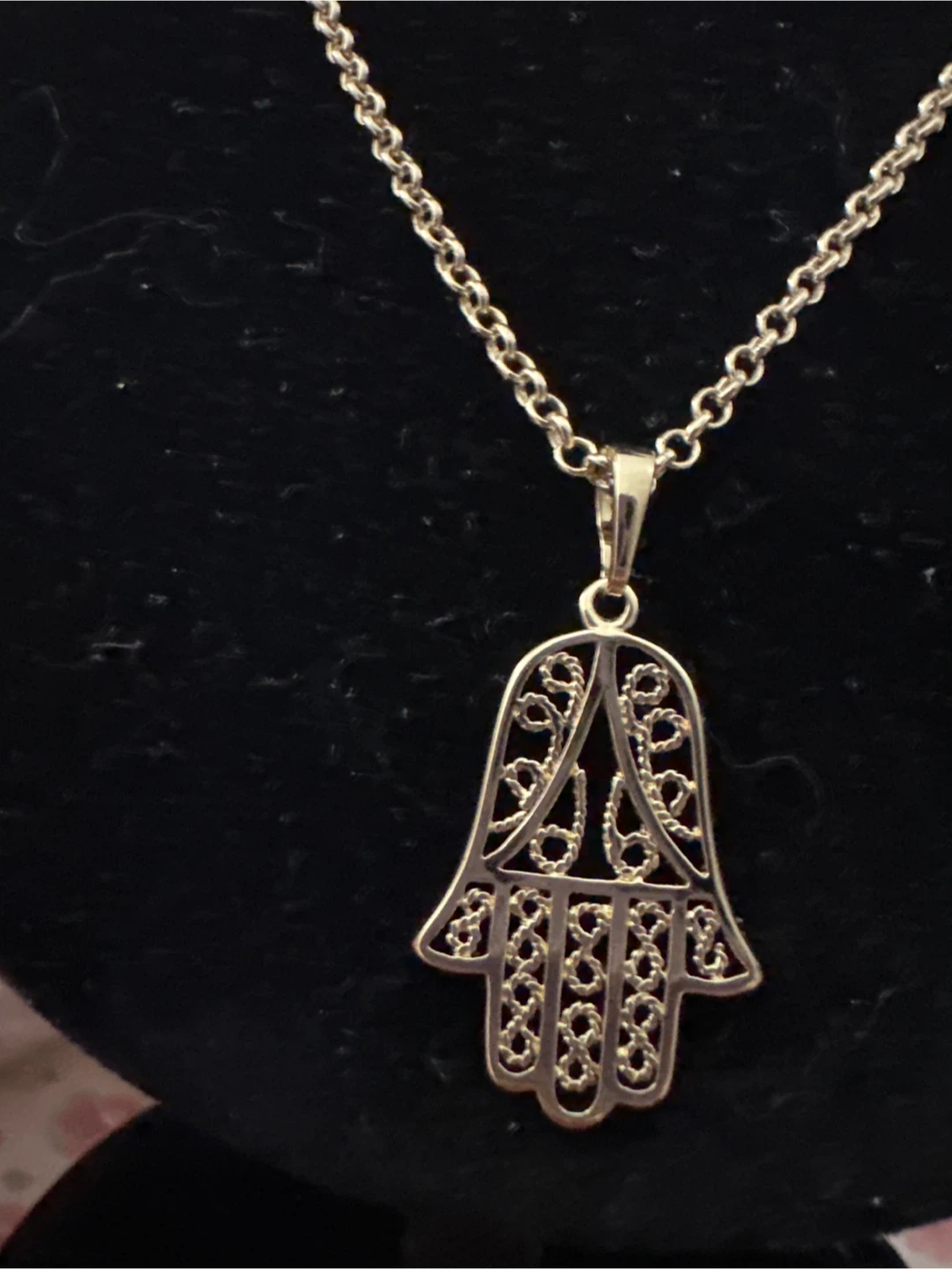 14kGold laminated Hamsa Hand Necklace - photo 2