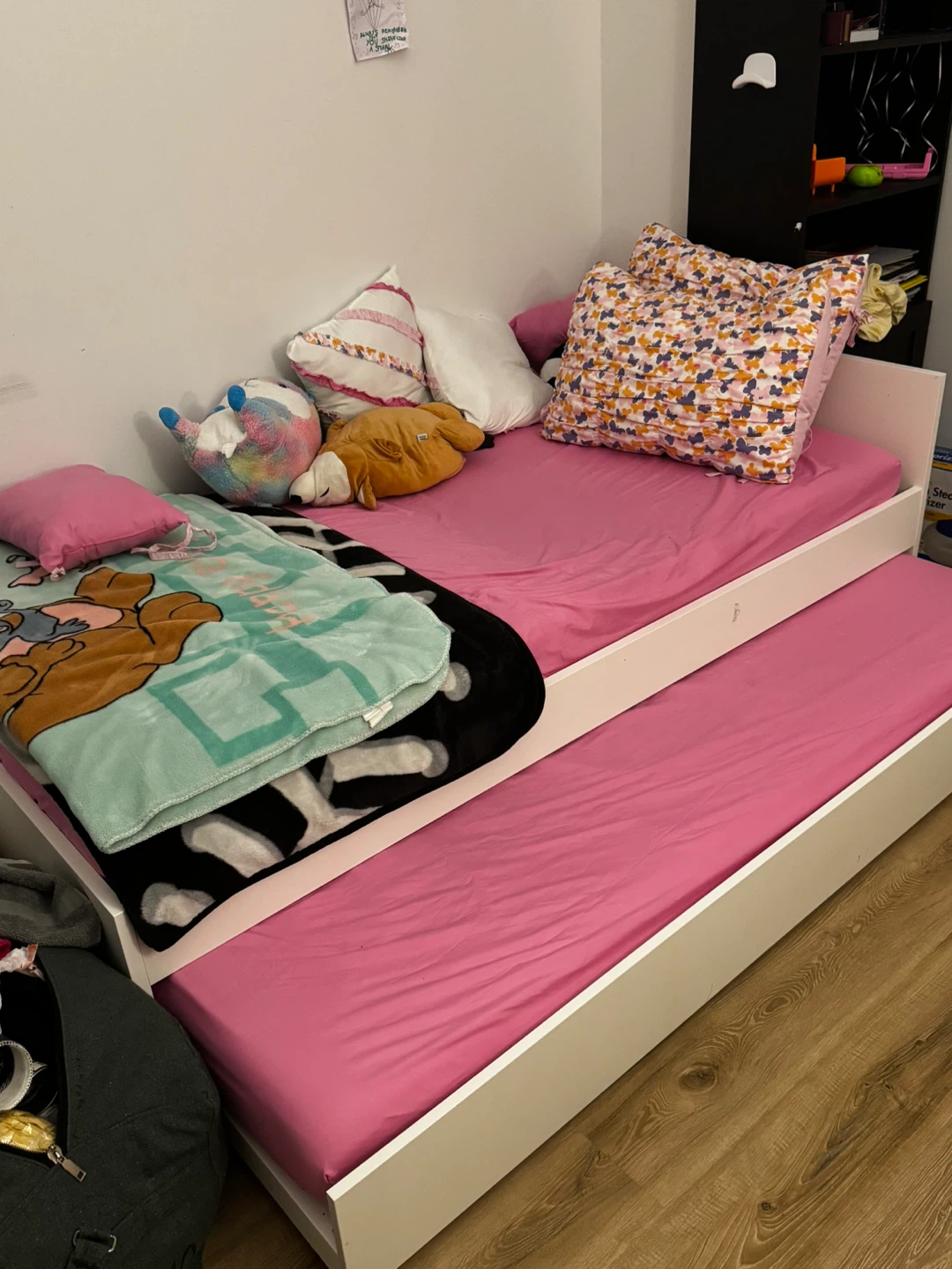 White Twin Trundle Bed Frame