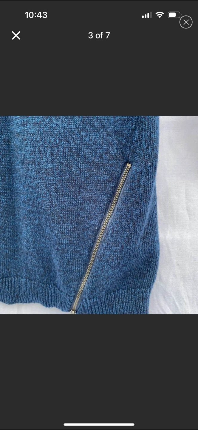 BP Blue Marled V Neck Knit Sweater Dress - photo 3