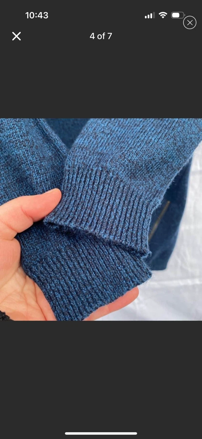 BP Blue Marled V Neck Knit Sweater Dress - photo 4