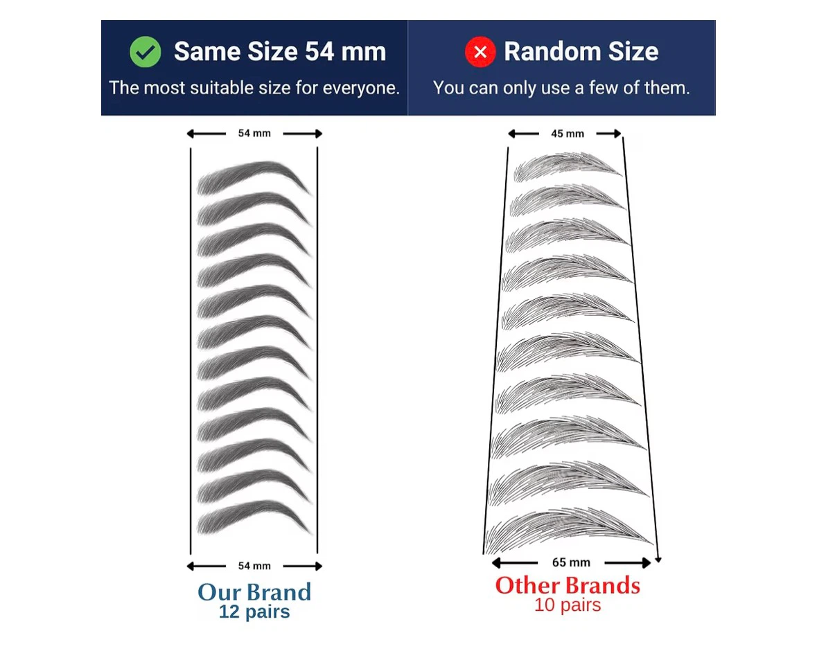 Eyebrow Tattoo Stickers (Dramatic) - photo 3