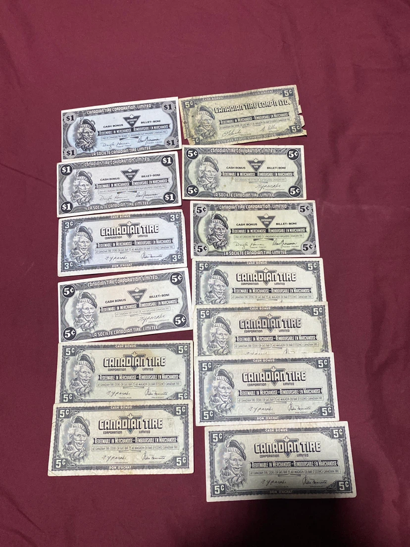 Vintage Canadian Tire Cash Bonus Coupons - photo 2