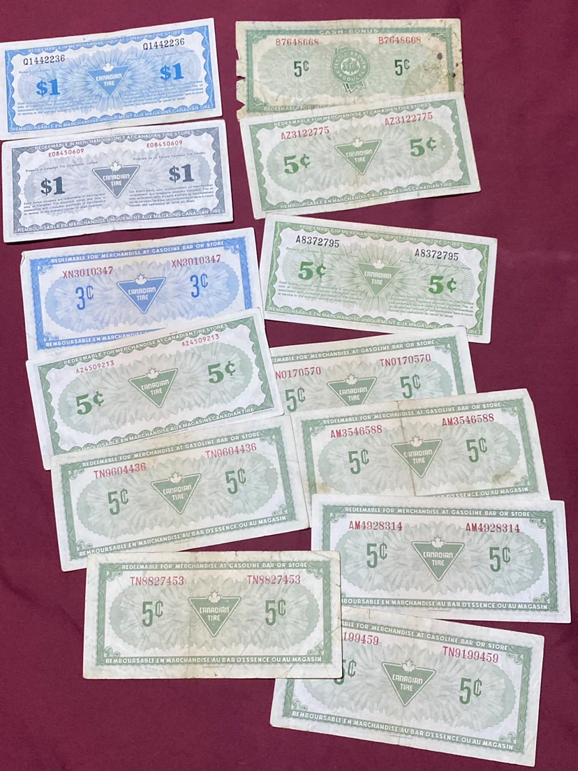 Vintage Canadian Tire Cash Bonus Coupons - photo 3