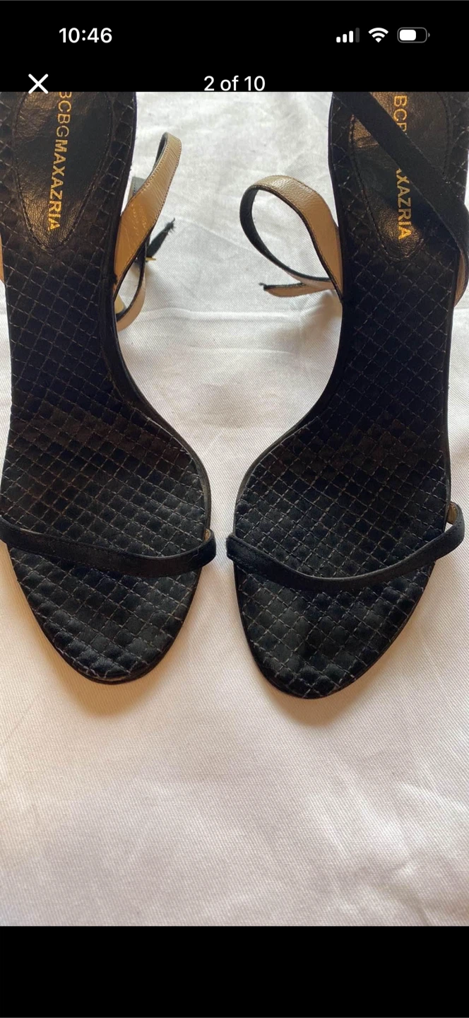 BCBG Max Azria Ankle Tie Wrap Heels - photo 2