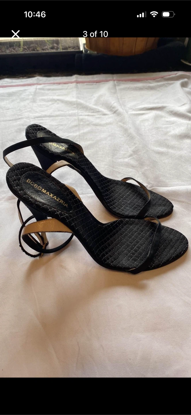 BCBG Max Azria Ankle Tie Wrap Heels - photo 3
