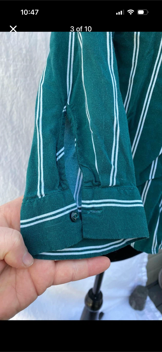 H&M Divided Striped V-neck Blouse Top - photo 3