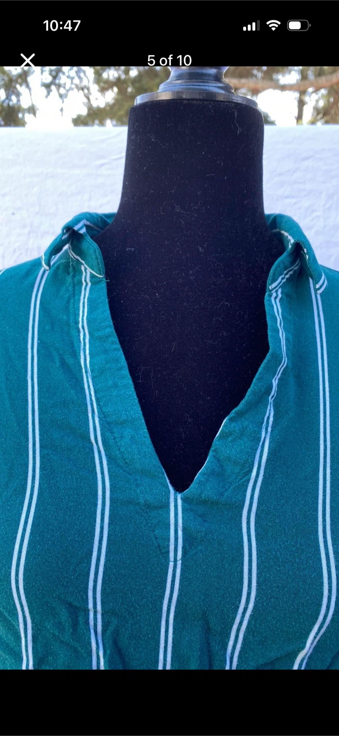 H&M Divided Striped V-neck Blouse Top - photo 5