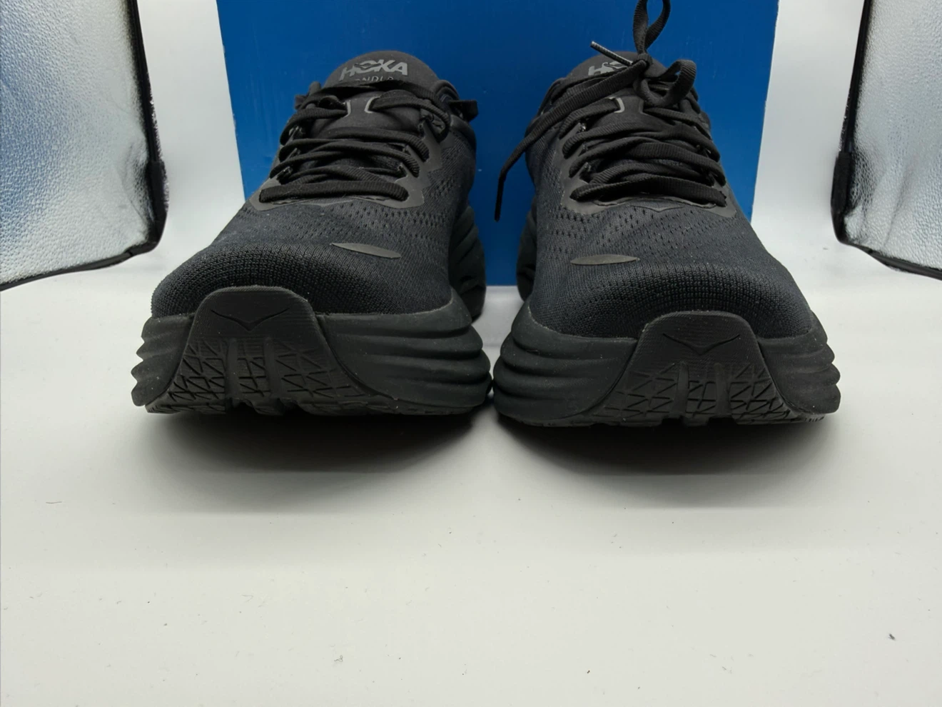 Hoka Bondi 8 2E Wide Triple Black Men’s Running Shoes Sz US 8,5 - photo 4