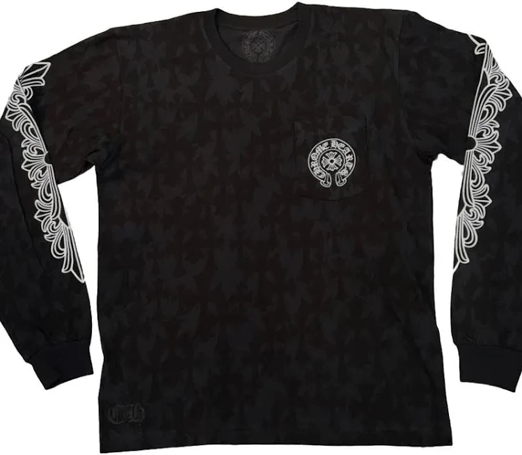 chrome hearts long sleeve black and white