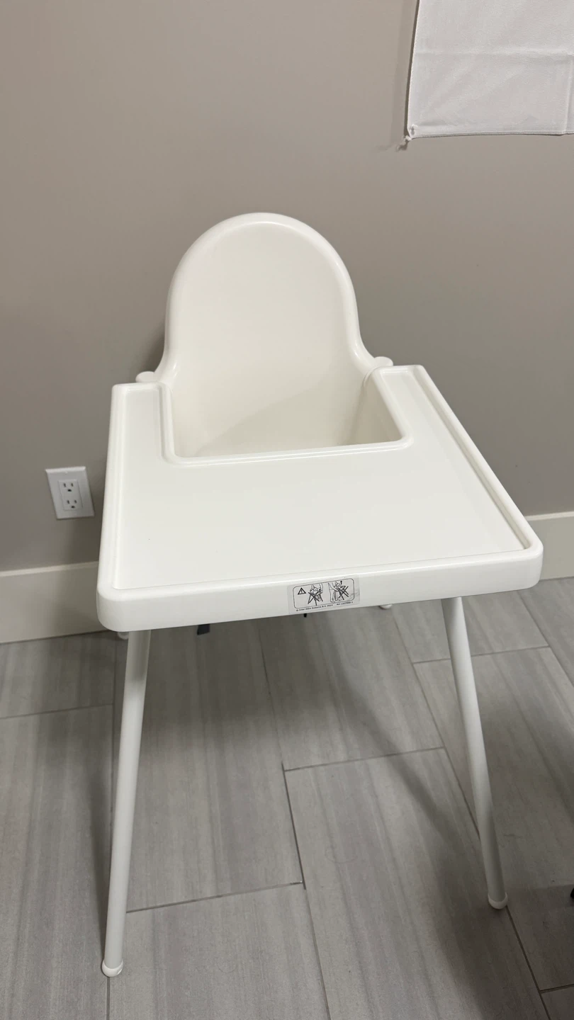 IKEA ANTILOP High Chair with Tray - Like New (Used 1 week)
