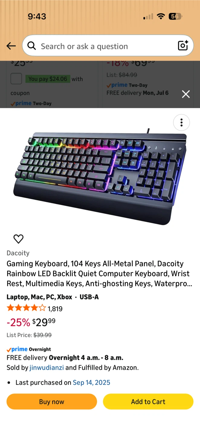 Dacoity Gaming Keyboard