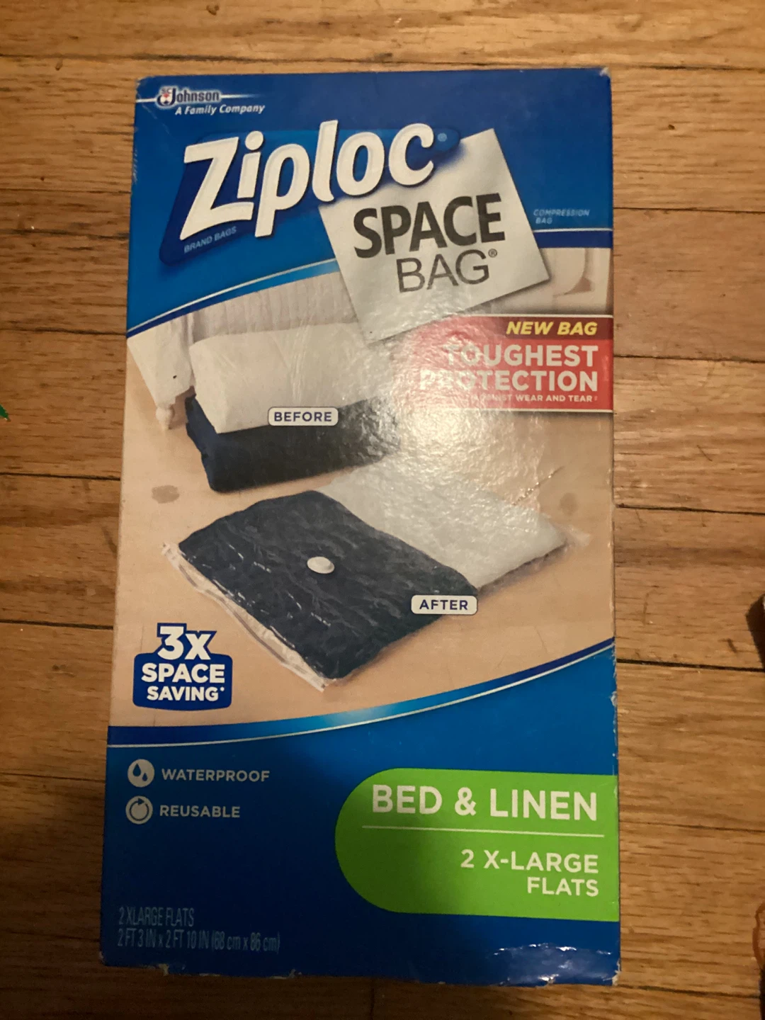 New Ziploc Space Bag - Bed & Linen - 2 X-Large Flats