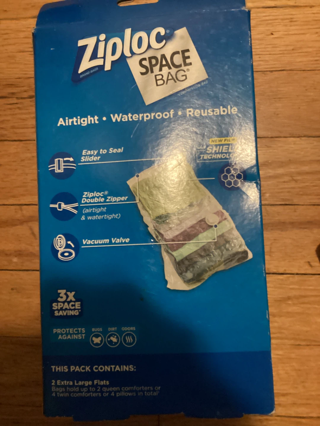 New Ziploc Space Bag - Bed & Linen - 2 X-Large Flats - photo 2