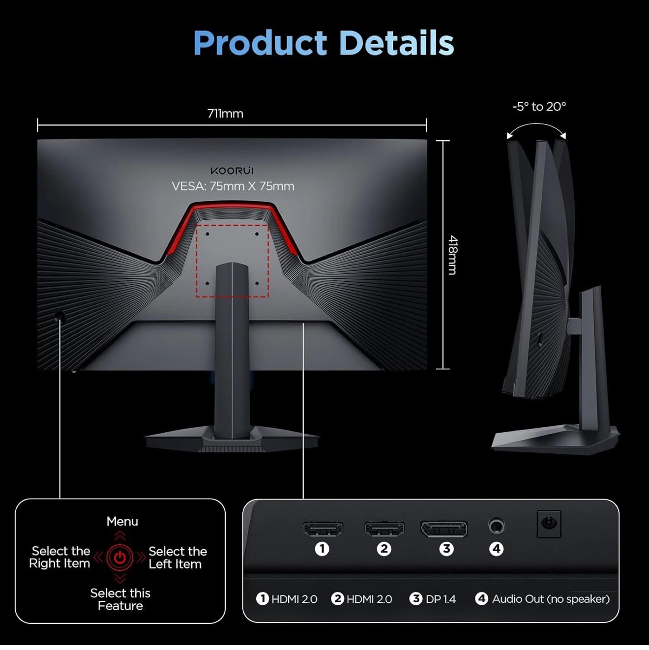 KOORUI 27" Gaming Monitor - photo 2
