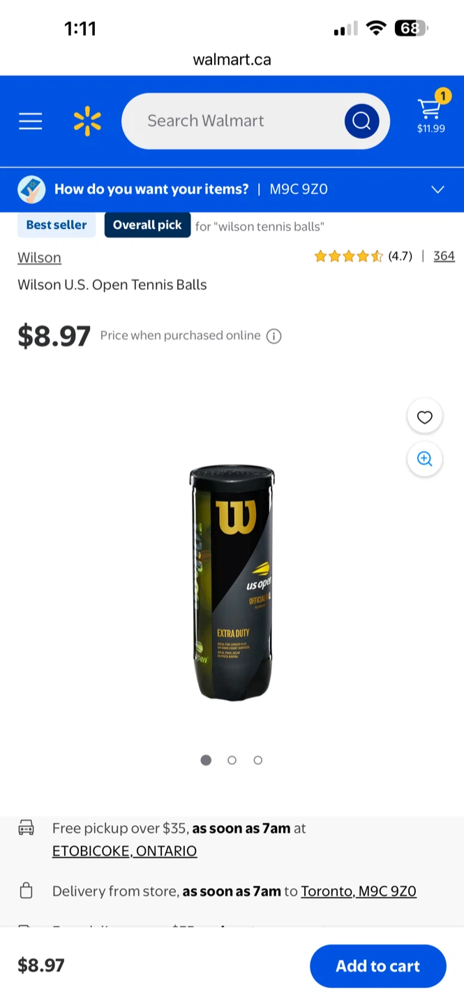 NEW Wilson U.S. Open Extra Duty $15 for 3 packs