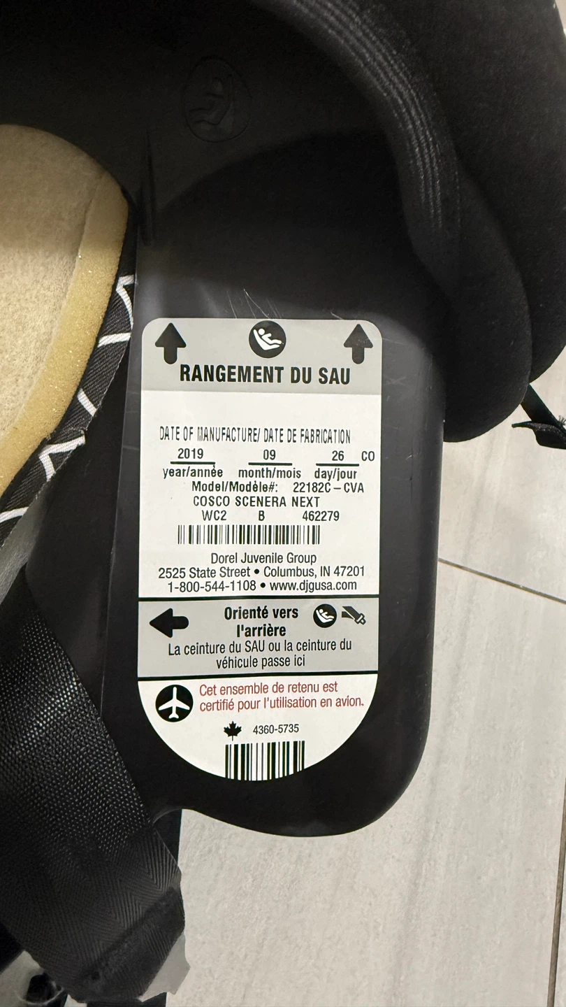 COSCO Scenera Next Car Seat - Clean Condition (Used for Guest) - photo 2
