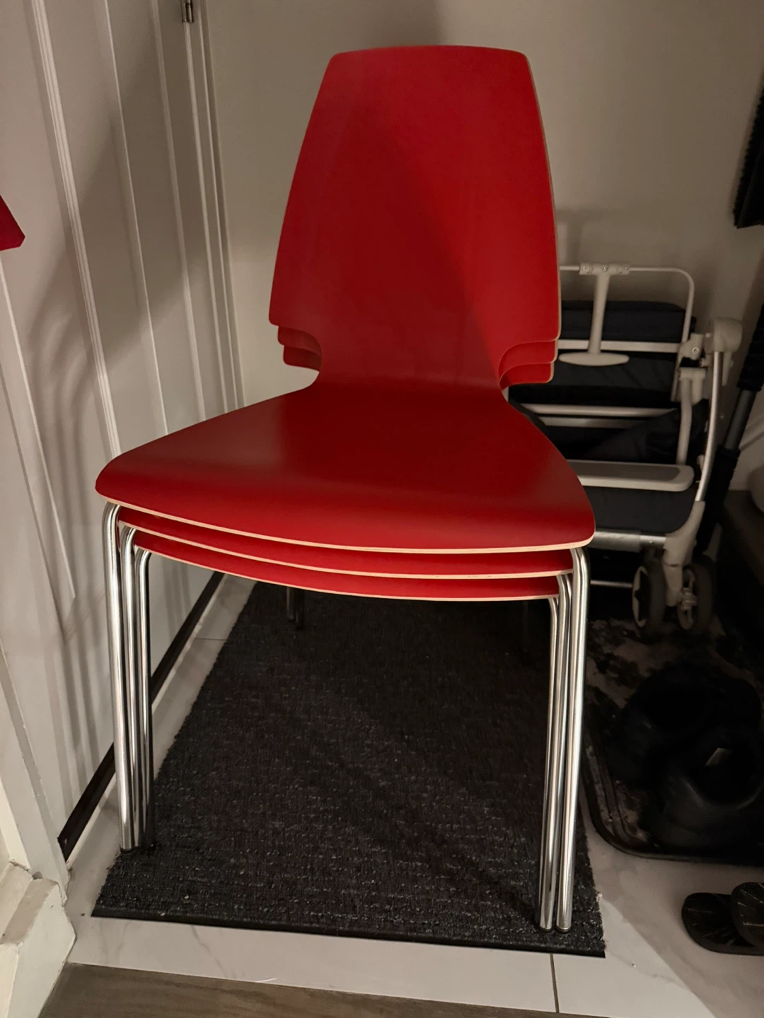 IKEA Vilmar Red Chair