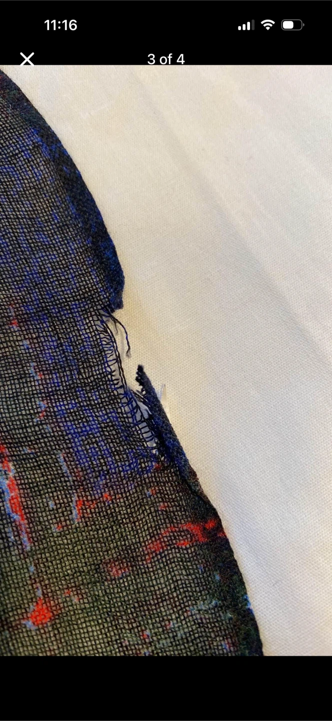 Blue Red Plaid Sarong Wrap - photo 3