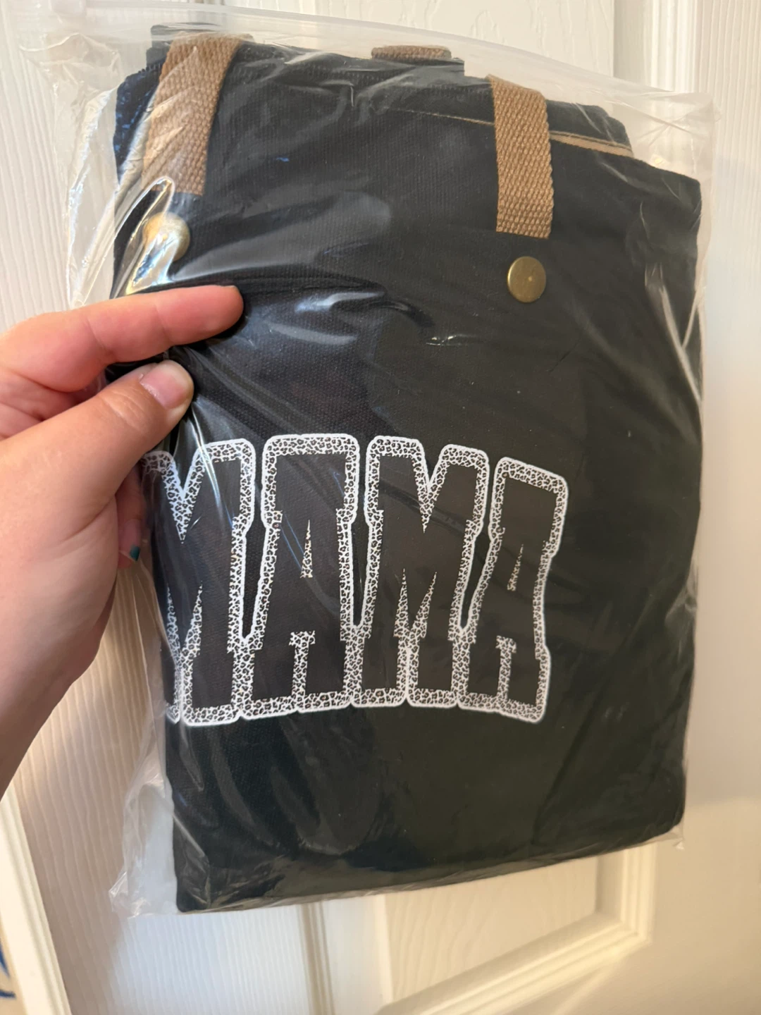 Black "Mama" Tote Bag