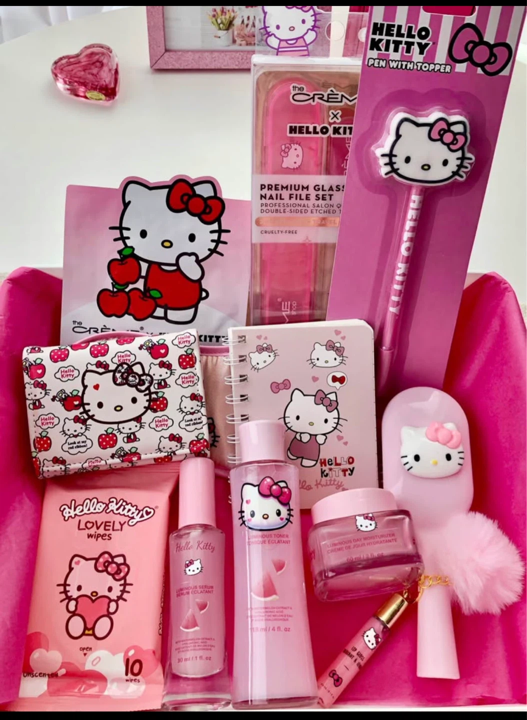 Hello Kitty Skincare and Stationery Set