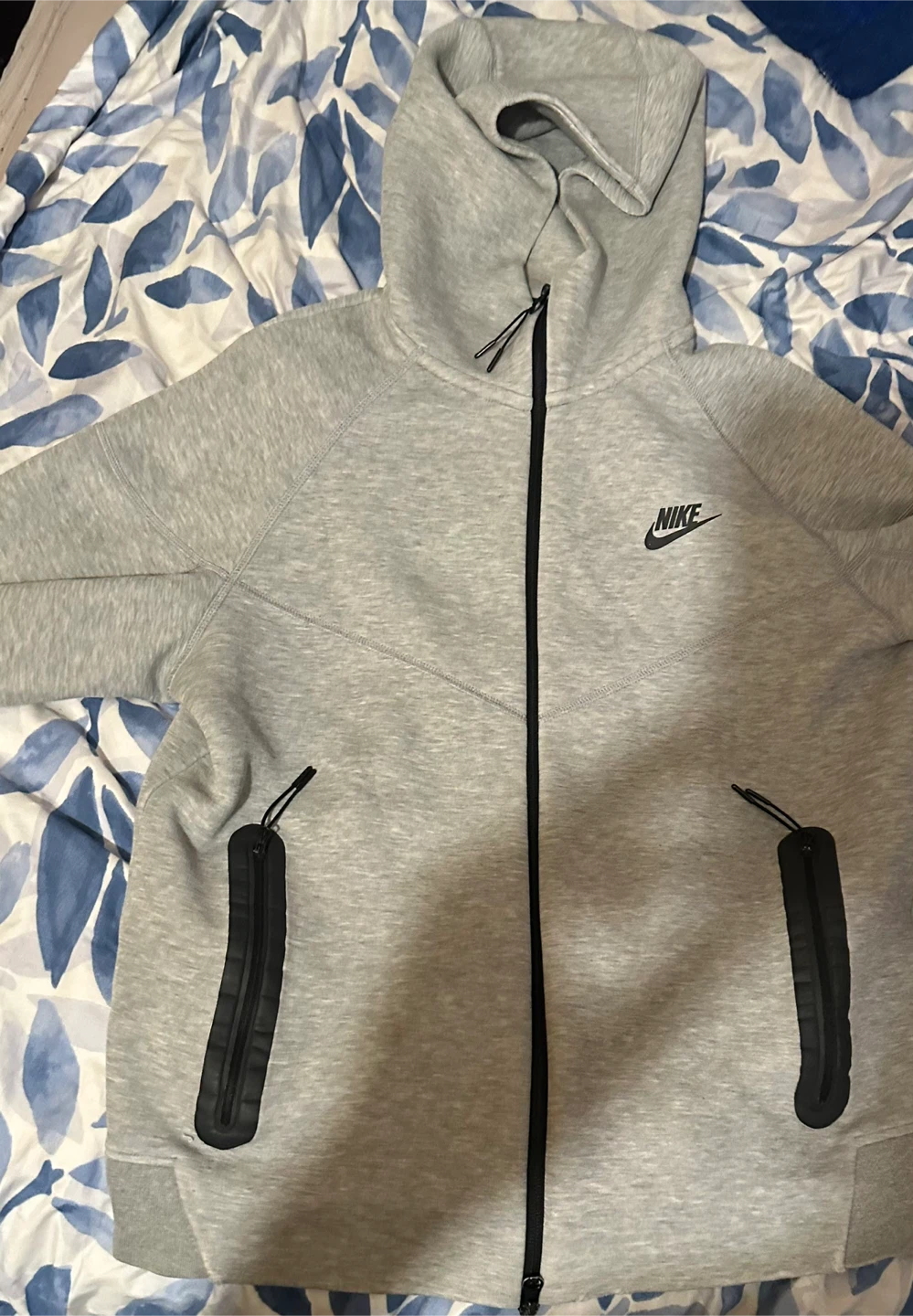 Nike Tech Fleece Full Zip Hoodie Grey Size Medium