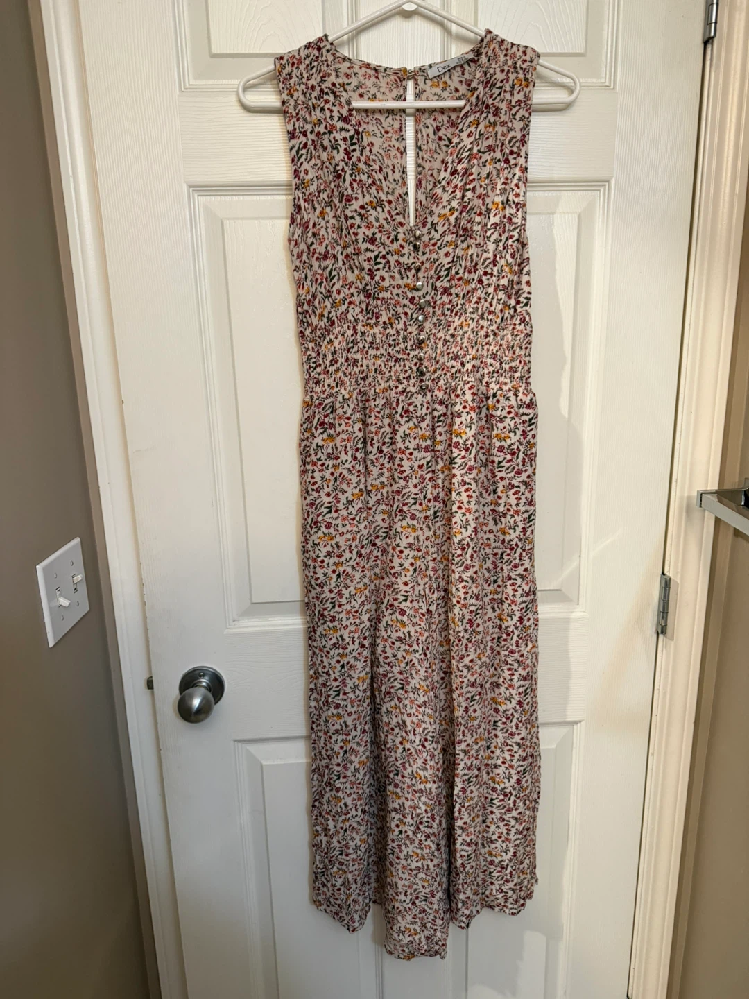 Dex Floral Sleeveless Wide Leg Jumpsuit - Medium - photo 2