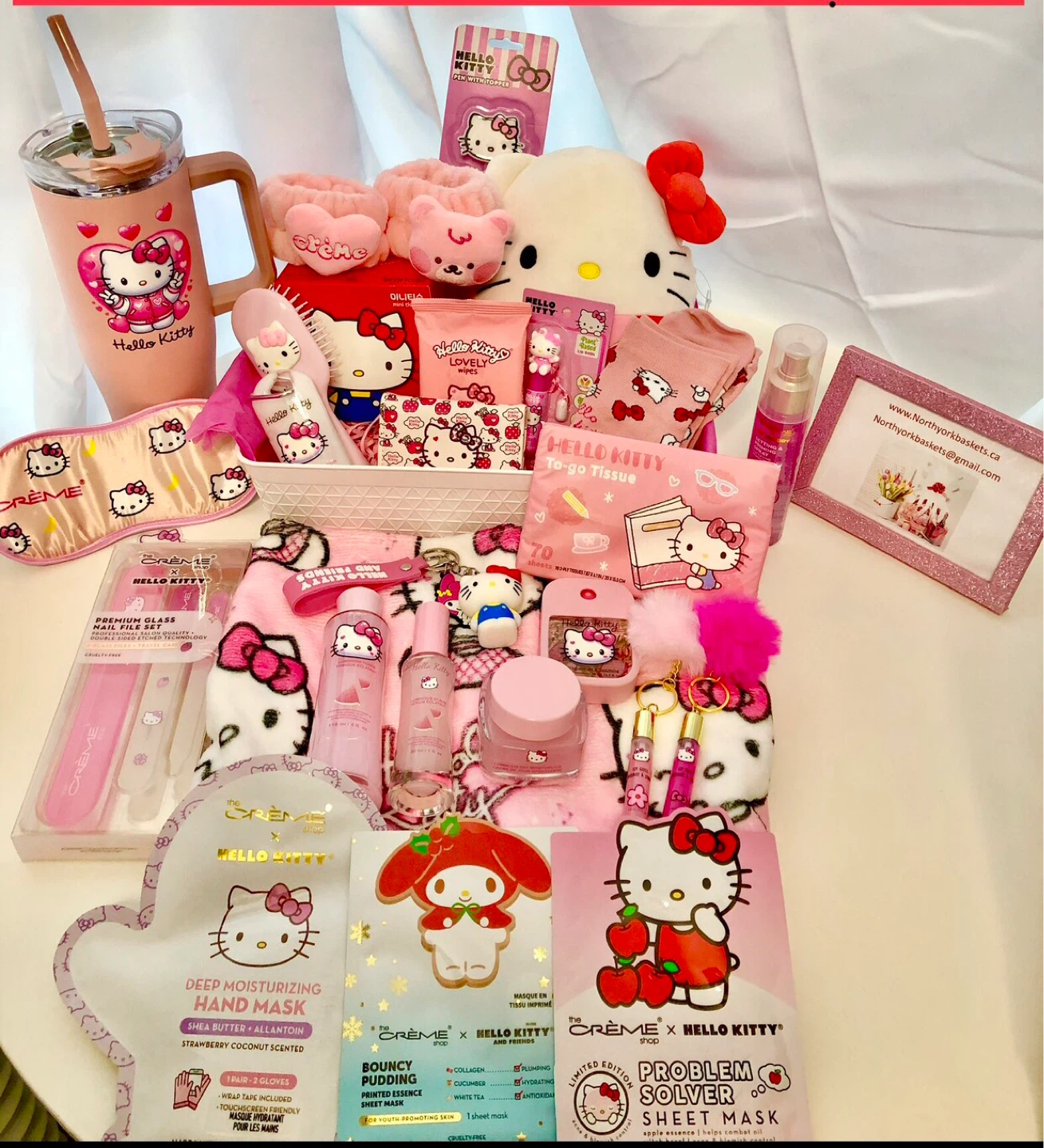 Hello Kitty Skincare and Accessories Gift Set
