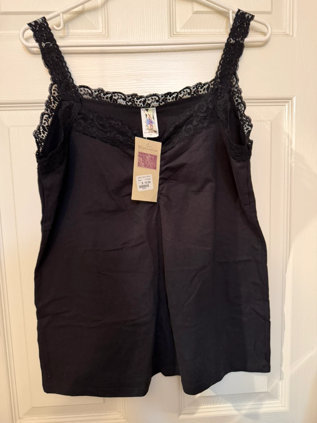 Wanderlust Trading Company Black Lace Cami