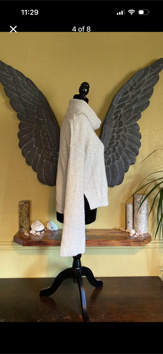 Calvin Klein Cowl Neck Marled Knit Sweater - photo 4
