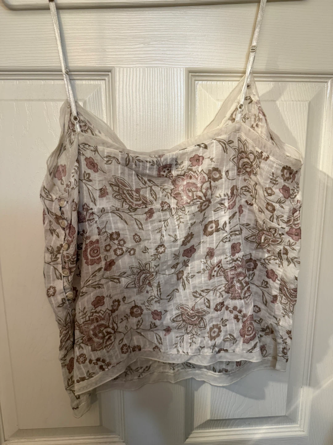 White Floral Cami Top - photo 2