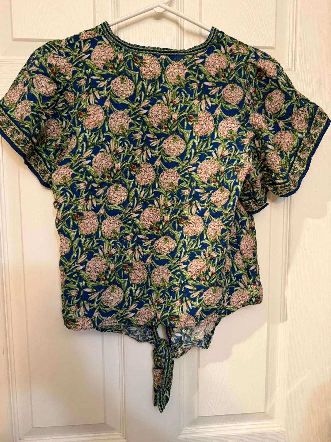 Wax Studio Women's Floral Tie-Front Blouse - photo 2