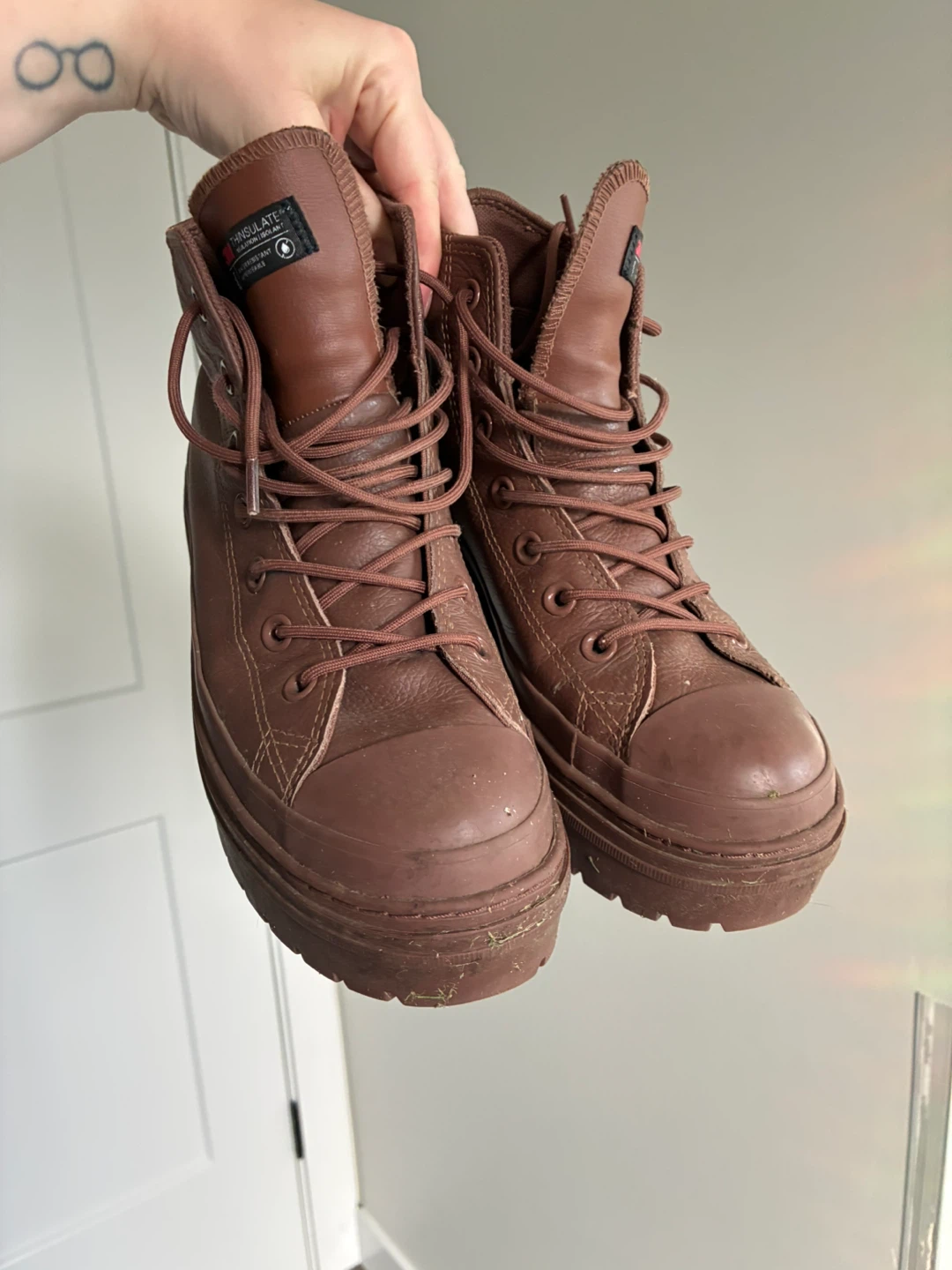 Converse All-Star Brown Leather Boots