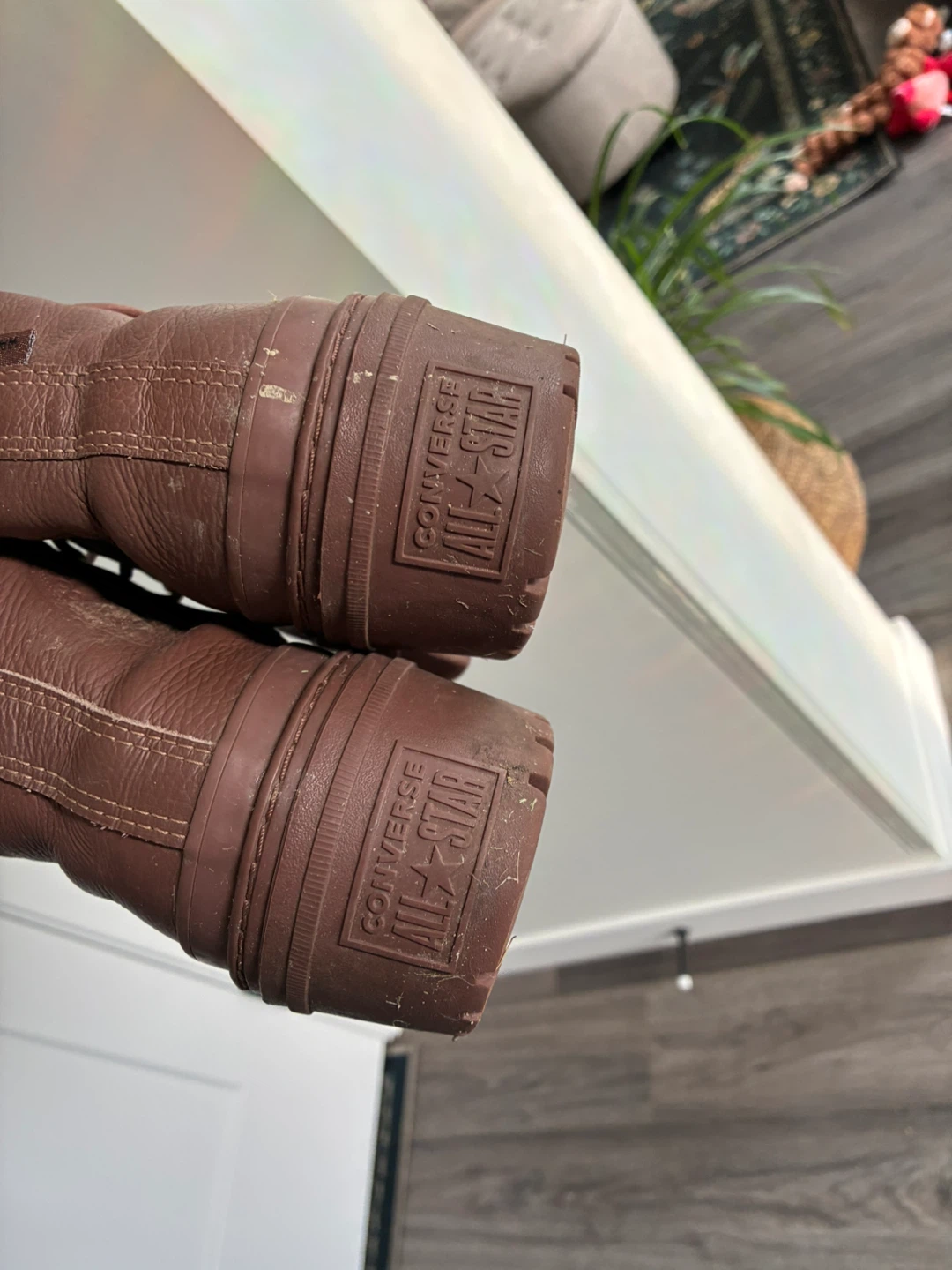 Converse All-Star Brown Leather Boots - photo 2