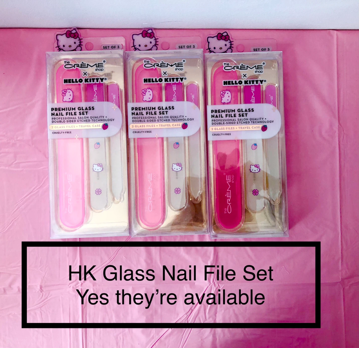 The Crème Shop x Hello Kitty Premium Glass Nail File Set