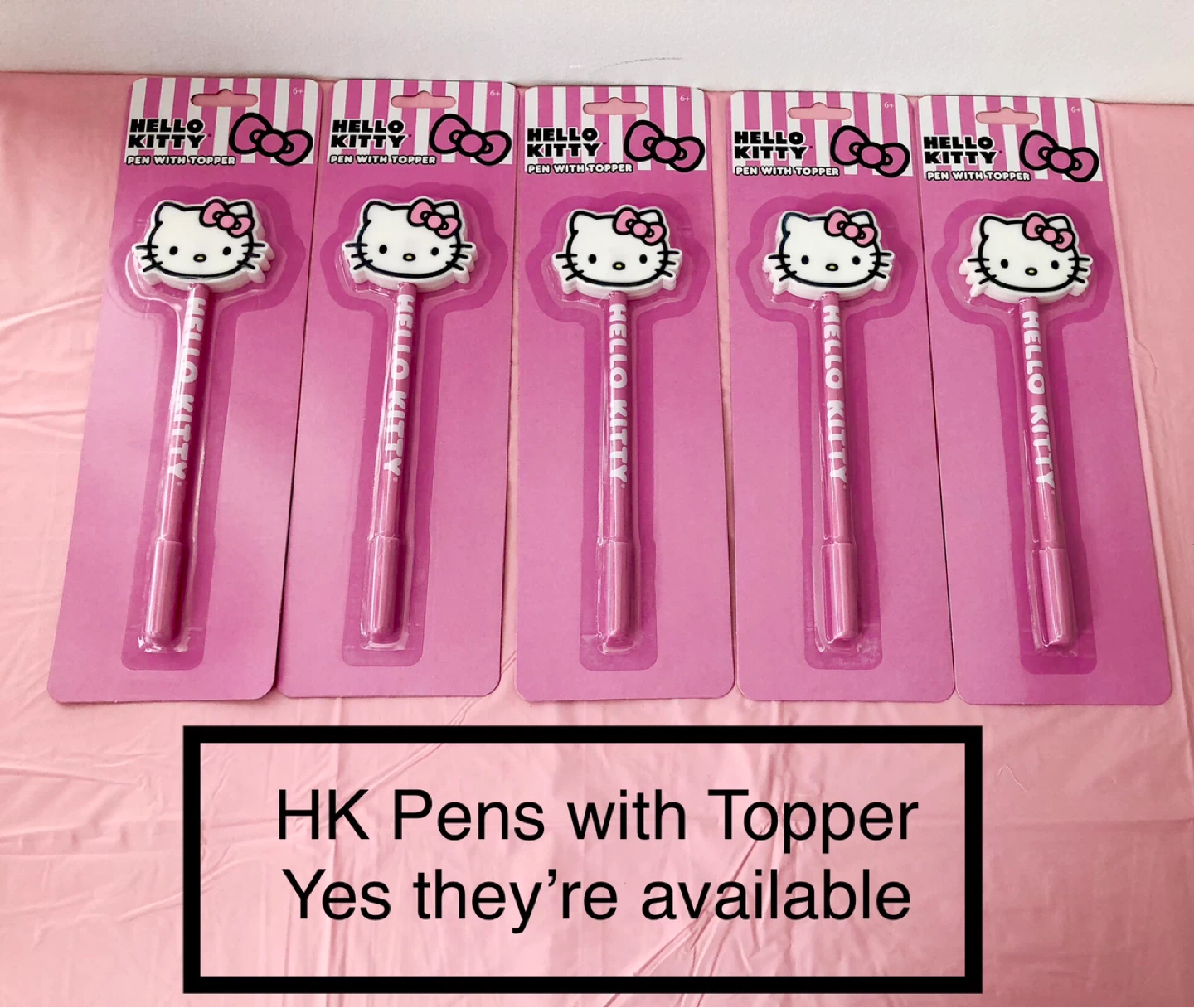 Hello Kitty Pens with Topper