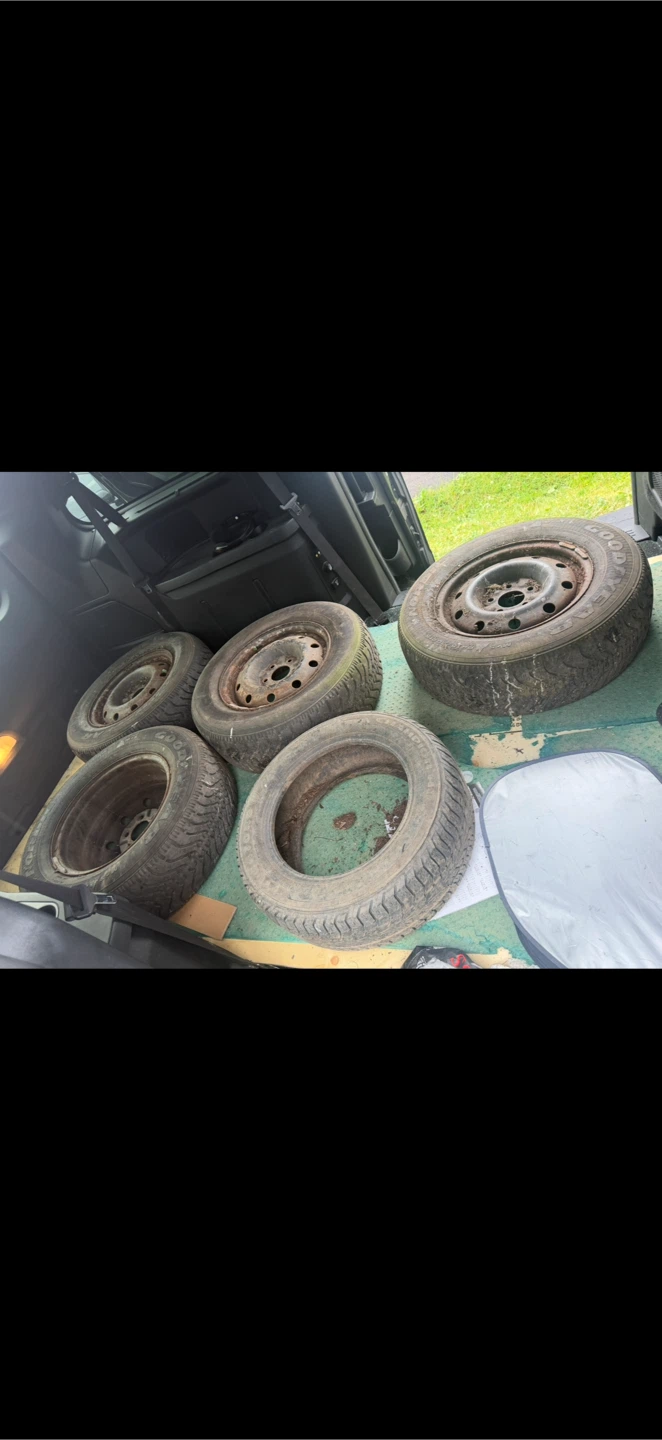 GoodYear Winter+All Weather Tires - P215/70 R15-4 Tires and Rims