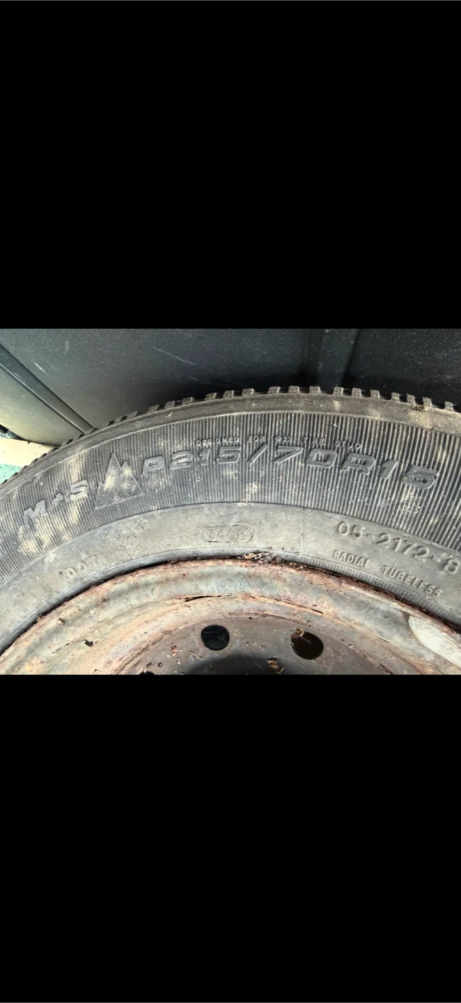 GoodYear Winter+All Weather Tires - P215/70 R15-4 Tires and Rims - photo 5