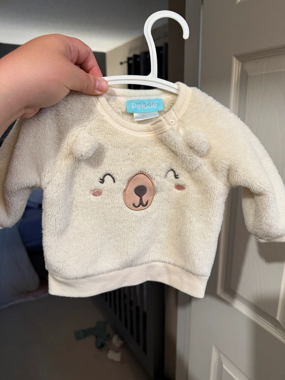 Pekkle Baby Fleece Bear Sweater