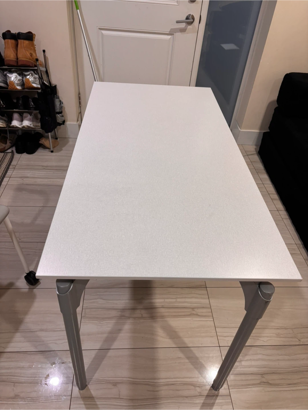 White Desk with Drawer