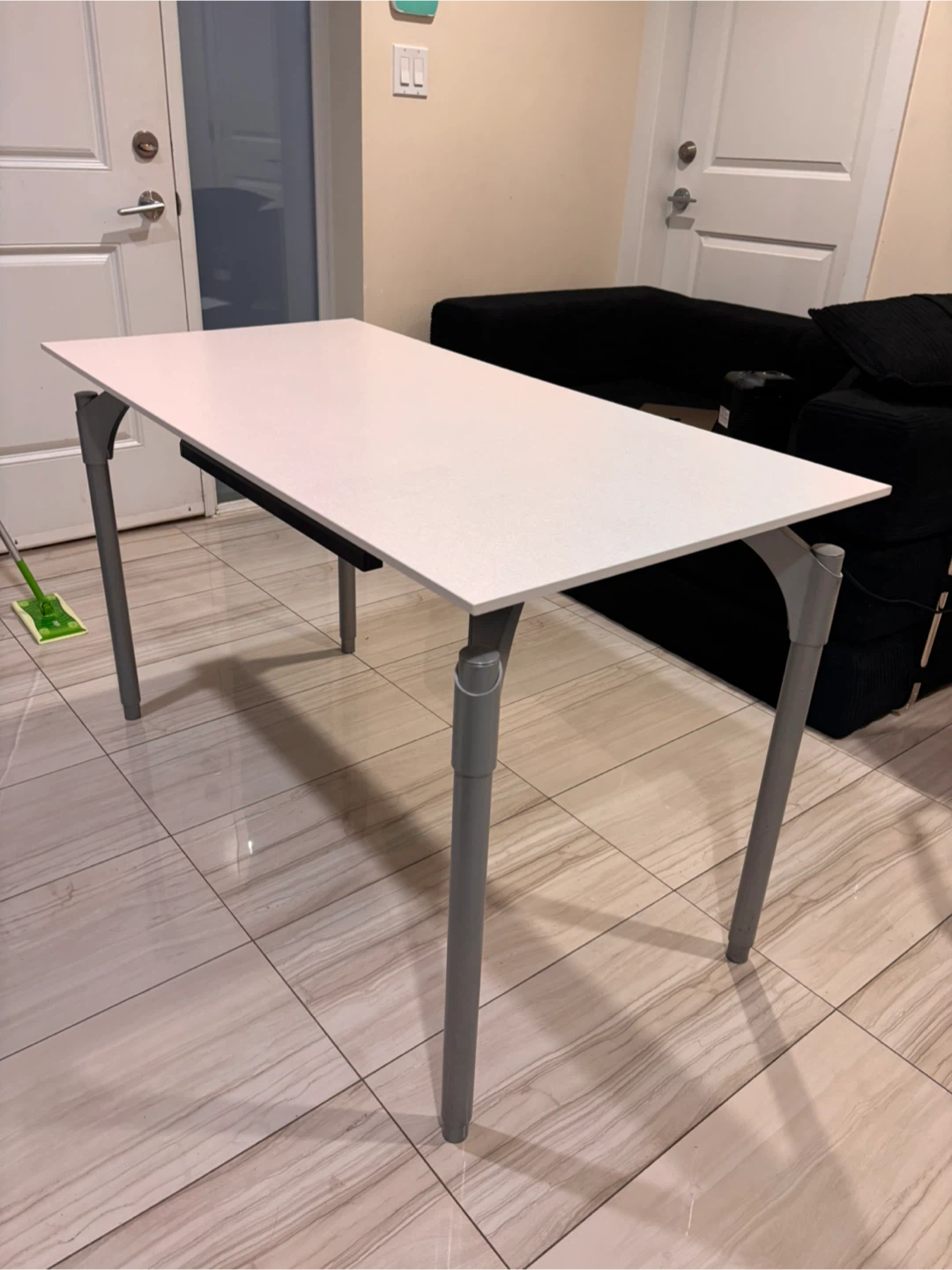 White Desk with Drawer - photo 3