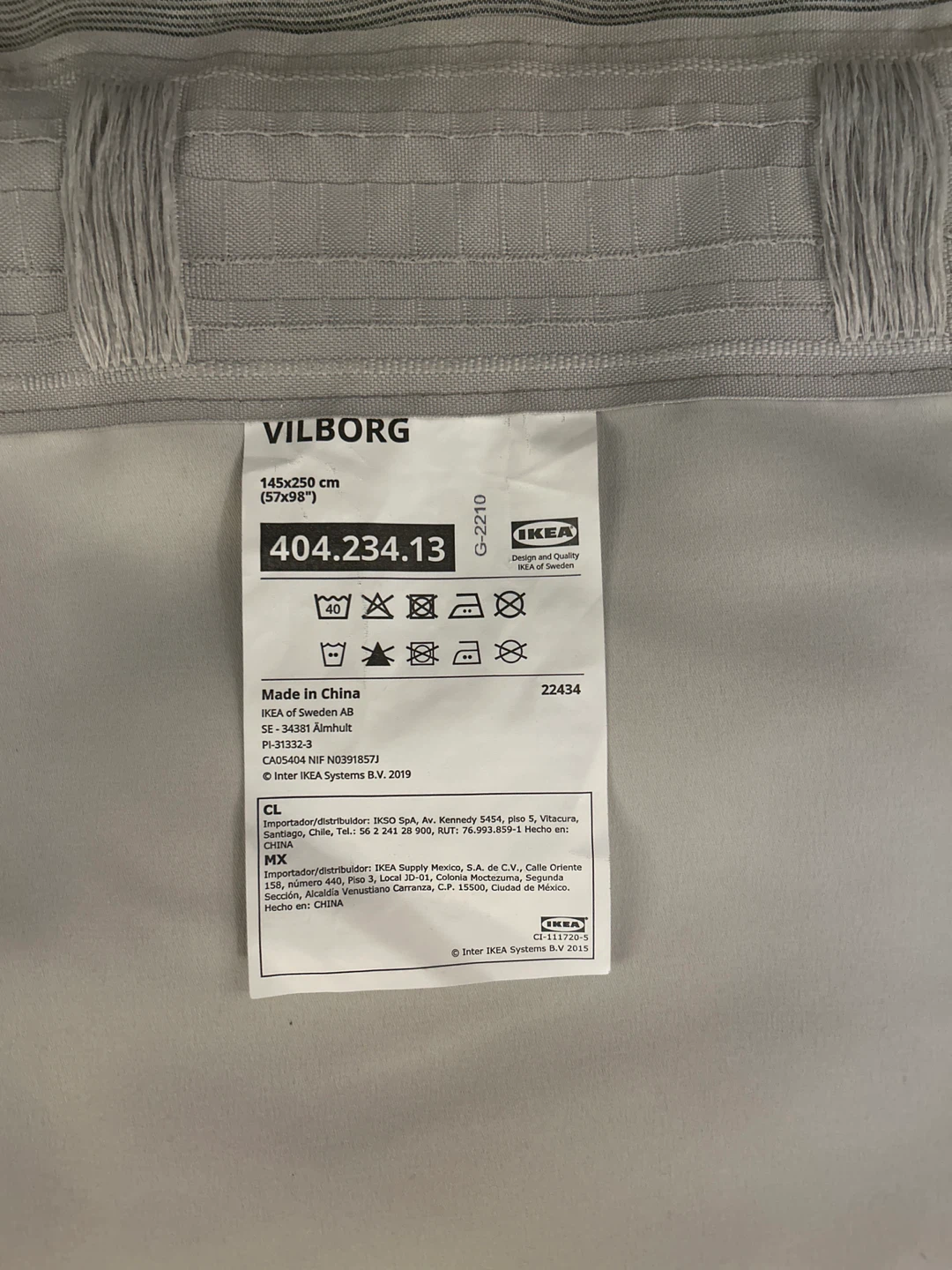 IKEA VILBORG Curtains 145x250 cm