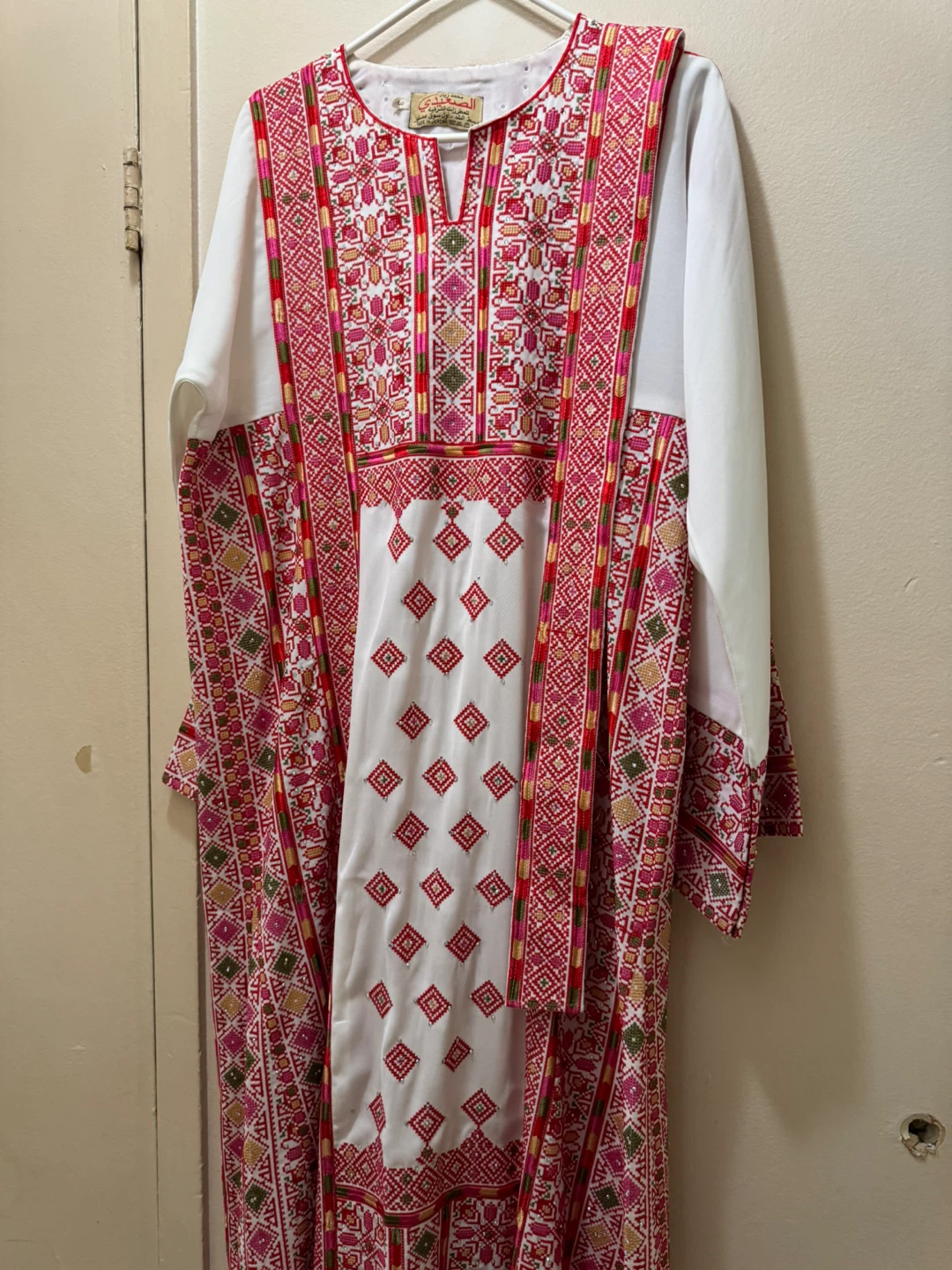 Embroidered White Dress size 3