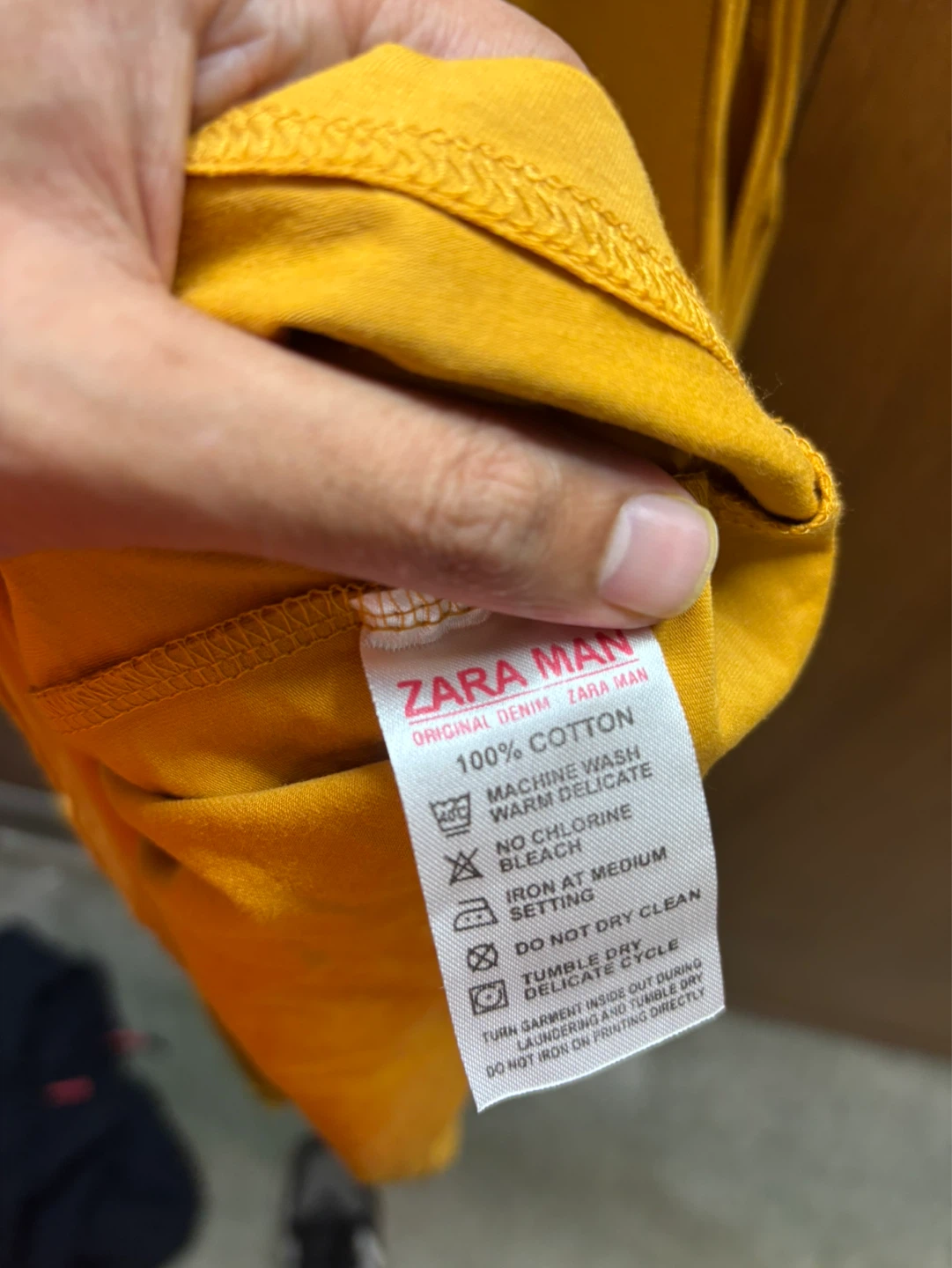 ZARA Man Yellow Cotton Pocket Tank Top XL - photo 4