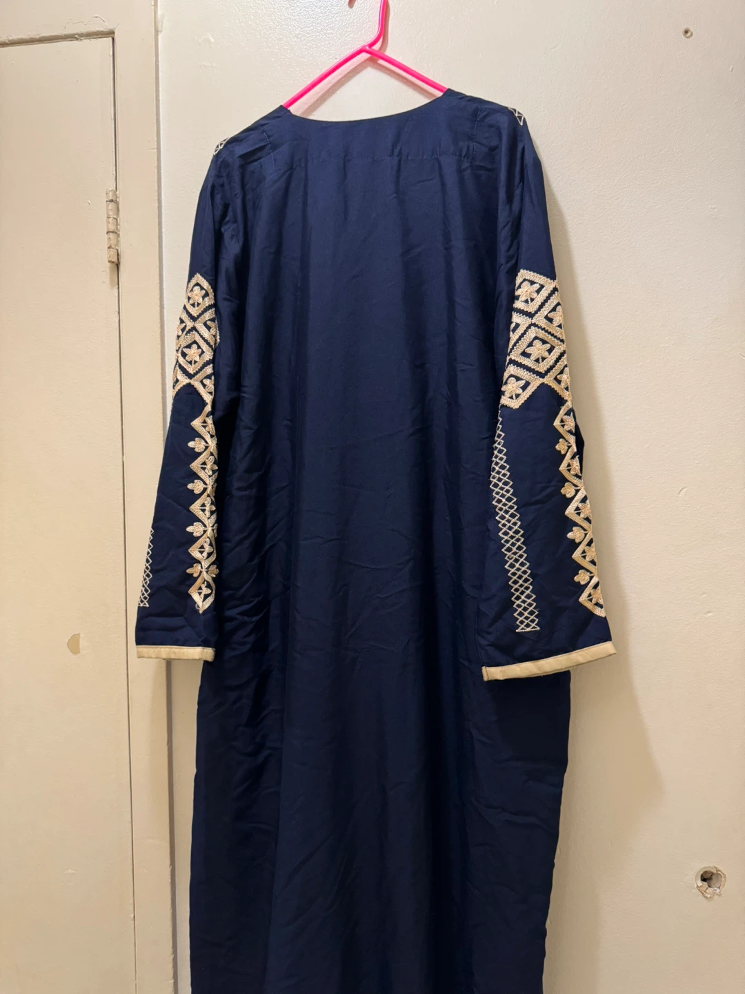 Navy Blue Embroidered Kaftan Dress size 4 - photo 3