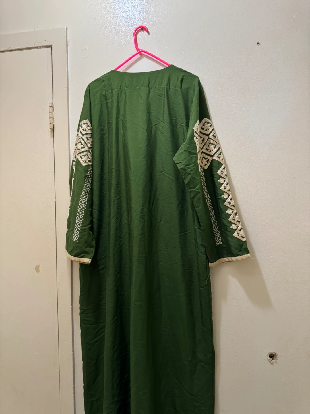 Green Embroidered Kaftan Dress size 3 - photo 2